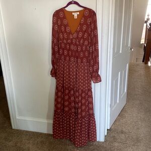Long sleeve maxi dress